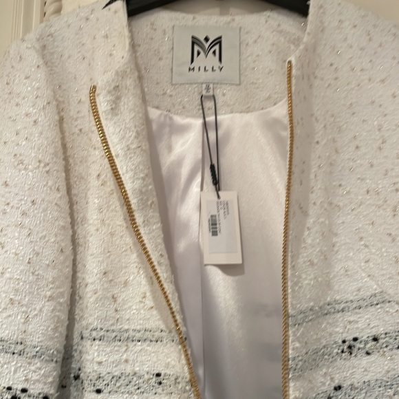 Milly long tweed coat - Picture 3 of 6